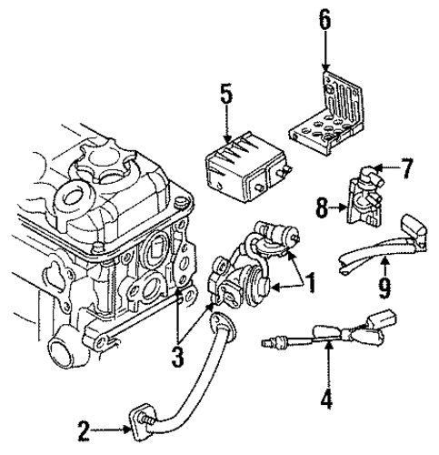 Emission System/Emission Components for 1997 Dodge Stratus #1