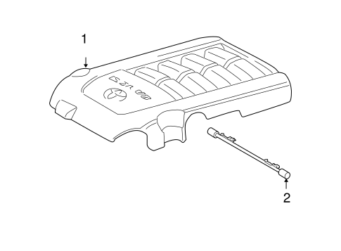ENGINE/ENGINE APPEARANCE COVER for 2011 Toyota Tundra #1
