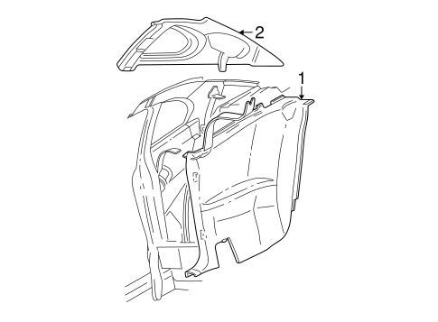 Mustang INTERIOR TRIM - QUARTER PANELS