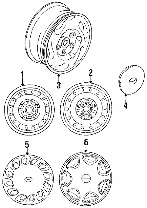 Front Suspension/Wheels for 1995 Toyota Previa #1