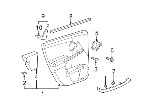 Torrent INTERIOR TRIM - REAR DOOR