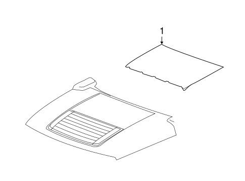 H3 EXTERIOR TRIM - HOOD