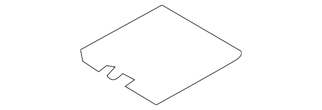 8613258 Деталь CUP HOLDER MAT, LEFT