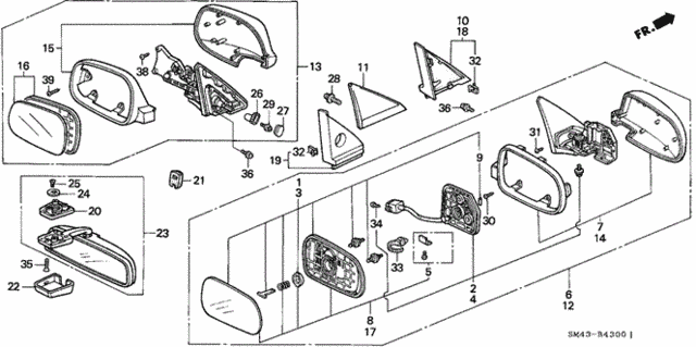 Interior/Bumper/Mirror for 1991 Honda ACCORD SEDAN #1