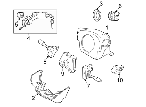 Shroud, Switches & Levers for 2005 Infiniti G35 #0