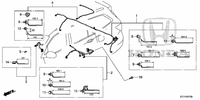 Sub-Wire, Sunshade Motor Sub-Wire, Sunshade Motor