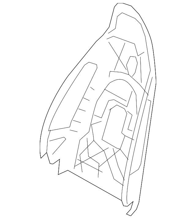 970-521-303-09-1D0 SEAT BACK PANEL, LEFT