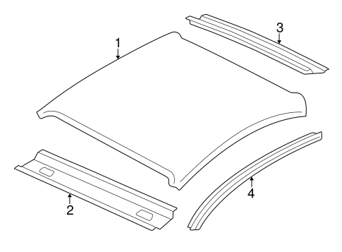 XKR EXTERIOR TRIM - ROOF