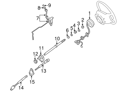 Steering/Shaft & Internal Components for 2001 Ford Explorer Sport Trac #1