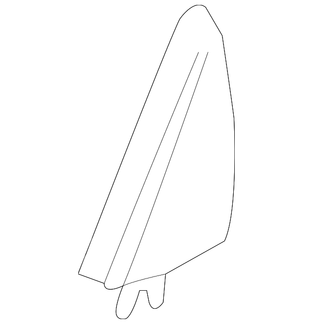 25856831 Деталь UPPER TRIM, RIGHT