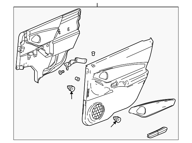 25856785 Деталь DOOR TRIM PANEL, LEFT