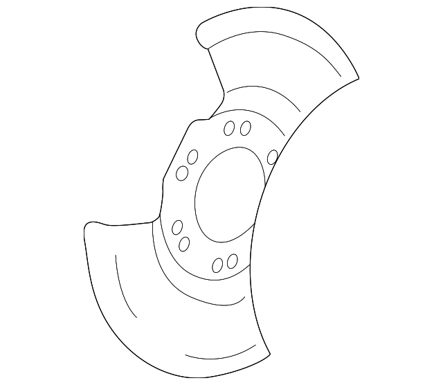 C2S20740 Деталь SPLASH SHIELD, RIGHT