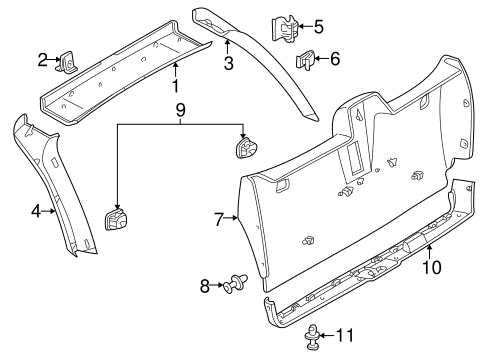 Interior Trim for 1998 Mercedes-Benz E 320 #0