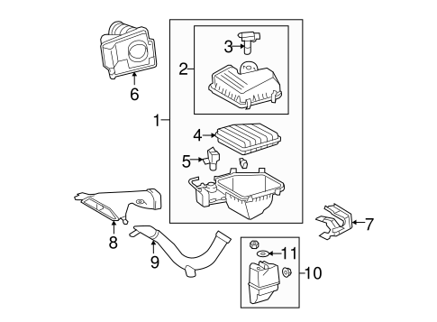 ENGINE/AIR INTAKE for 2011 Toyota Camry #1