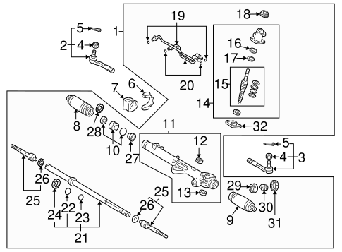 STEERING/STEERING GEAR & LINKAGE for 2000 Toyota Tundra #2