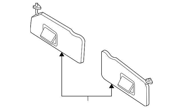 6M6Z-7804105-AA Деталь SUNVISOR, LEFT