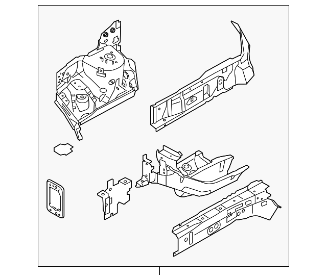 D2BZ-16055-A Деталь APRON/RAIL ASSY, LEFT