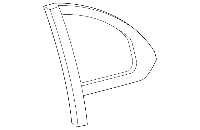C2C22841 VENT GLASS, RIGHT