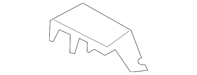 BK3Z-61101C36-A Деталь CENTER PILLAR SEAL, RIGHT
