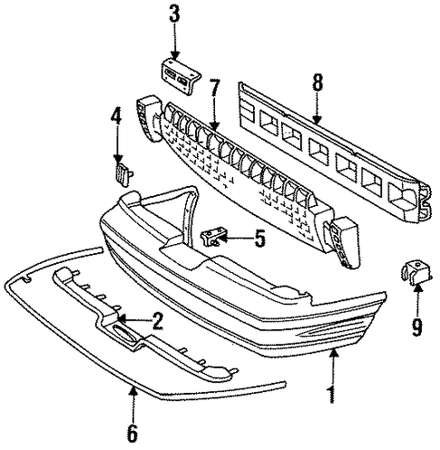Thunderbird BUMPER & COMPONENTS - REAR