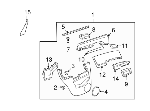 Vue INTERIOR TRIM - REAR DOOR