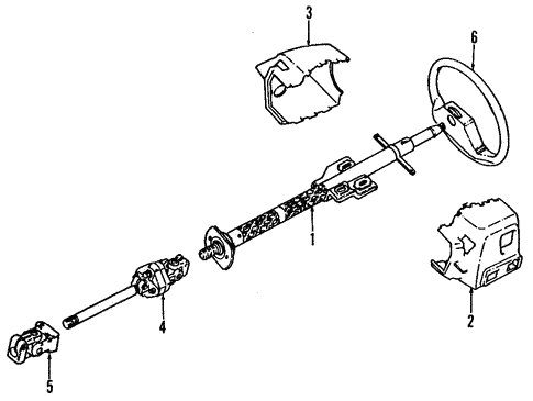 Steering Column for 1995 Land Rover Defender 90 #0