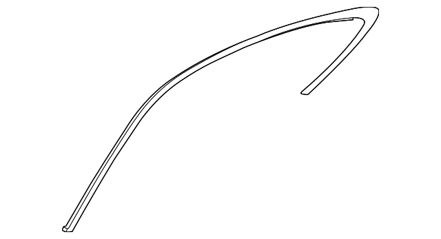 T2R17202 Деталь DRIP MOLDING, RIGHT