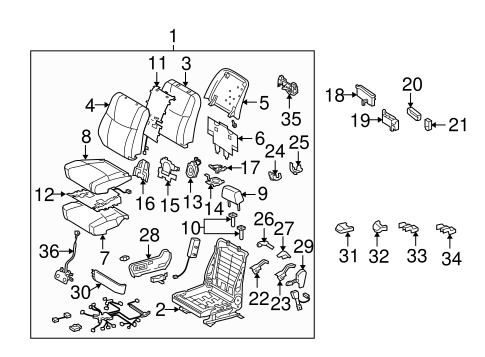 BODY/FRONT SEAT COMPONENTS for 2010 Toyota Avalon #2