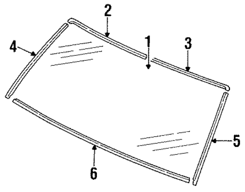 Festiva GLASS - WINDSHIELD