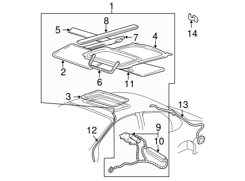 Electrical/Sunroof for 2001 Ford Taurus #1