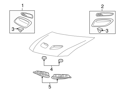 GTO EXTERIOR TRIM - HOOD