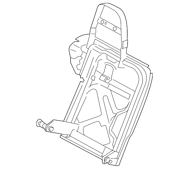 970-522-202-00 Деталь SEAT BACK FRAME, RIGHT
