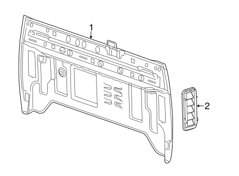 Sierra 2500 HD BACK PANEL 3