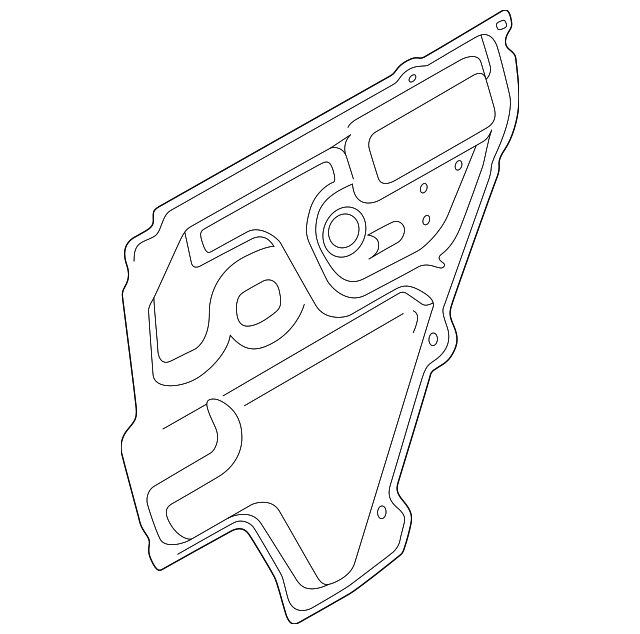 LR011320 Деталь WATER DEFLECTOR, RIGHT