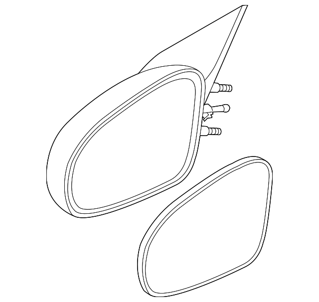 10363816 Деталь MIRROR ASSY, LEFT