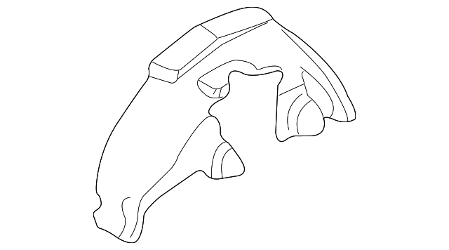 YS4Z-54278B50-AA Деталь SPLASH SHIELD, RIGHT