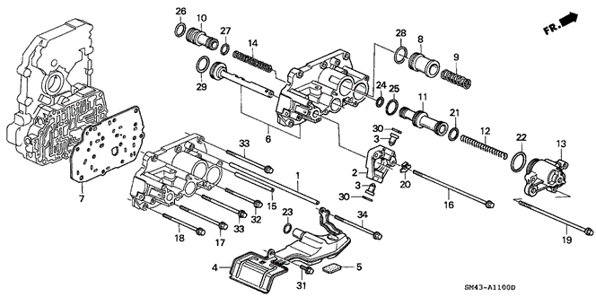 TRANSMISSION - AUTOMATIC/AT SERVO BODY for 1992 Honda ACCORD SEDAN #1