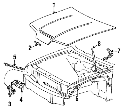 Thunderbird HOOD & COMPONENTS