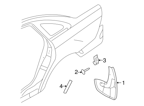 Taurus EXTERIOR TRIM - QUARTER PANEL