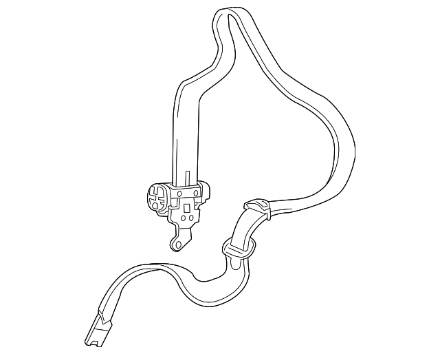 88956216 Деталь BELT & RETRACTOR, LEFT