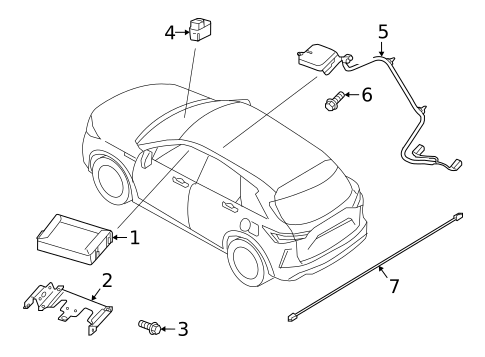 Communication System Components for 2020 Infiniti QX50 #0
