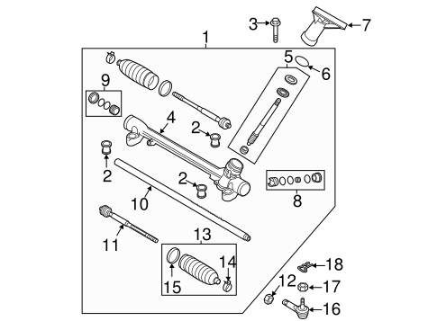 Steering Gear & Linkage for 2013 Mazda CX-5 #0