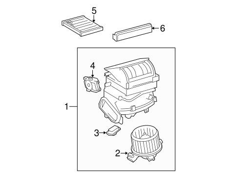 HVAC/BLOWER MOTOR & FAN for 2013 Toyota Corolla #1