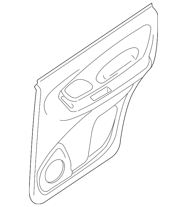 9E6Z-7827406-AA Деталь DOOR TRIM PANEL, RIGHT