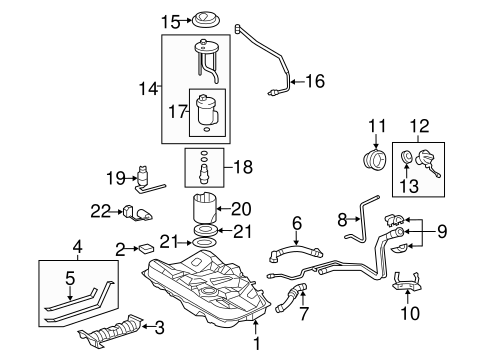 FUEL SYSTEM/FUEL SYSTEM COMPONENTS for 2010 Toyota Camry #2
