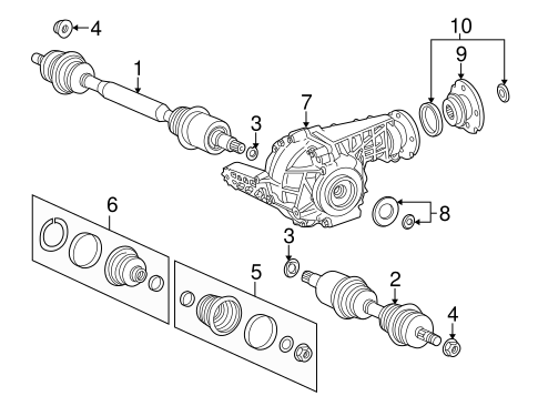 Carrier & Front Axles for 2003 Mercedes-Benz ML 320 #0