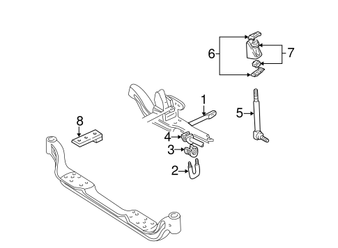 C2500 Pickup STABILIZER BAR & COMPONENTS 3