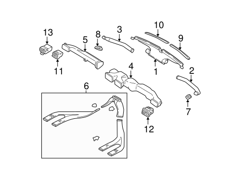 Ducts for 2003 Subaru Legacy #0