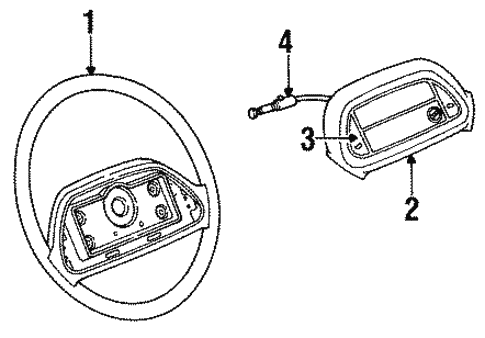 Steering Wheel & Trim for 1991 Buick Roadmaster #0