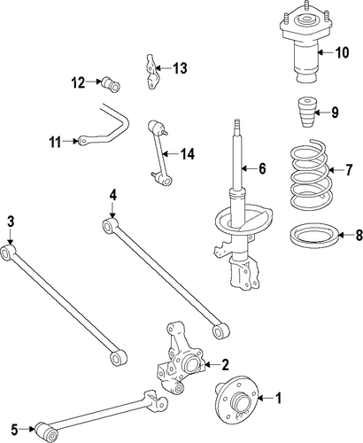 REAR SUSPENSION/REAR SUSPENSION for 2015 Toyota Avalon #2